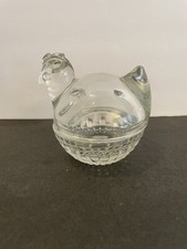 VTG Anchor Hocking Clear Glass Chicken in a B...