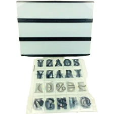 Cinematic Message Board w/ LED Lights Letter Box Emoji Table Wall (8x6 in) NWOB