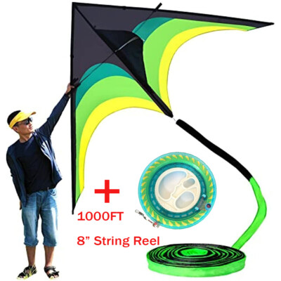 10FT wide huge Kite for Kids & Adults with 100FT Tail and 10'' 2000FT String Reel