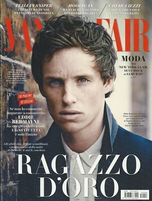 Vanity Fair Italian Magazine Eddie Redmayne Oscars Lily James Chiara Iezzi 