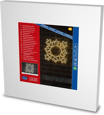 Konstsmide LED Fenstersilhouette Schneeflocke 384 Dioden 47x47 cm 3078-102 neu