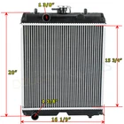 Radiator For Kubota L3200 L3800 L2502H L3200H LX3310 LX3520 ZD1211 TC420-16000