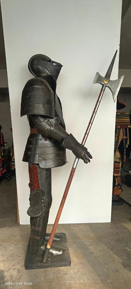 Lebensgroße Rüstung Ritterrüstung tragbar vom deutschem Rüstungsbauer Höhe192cm - Bild 2 von 4