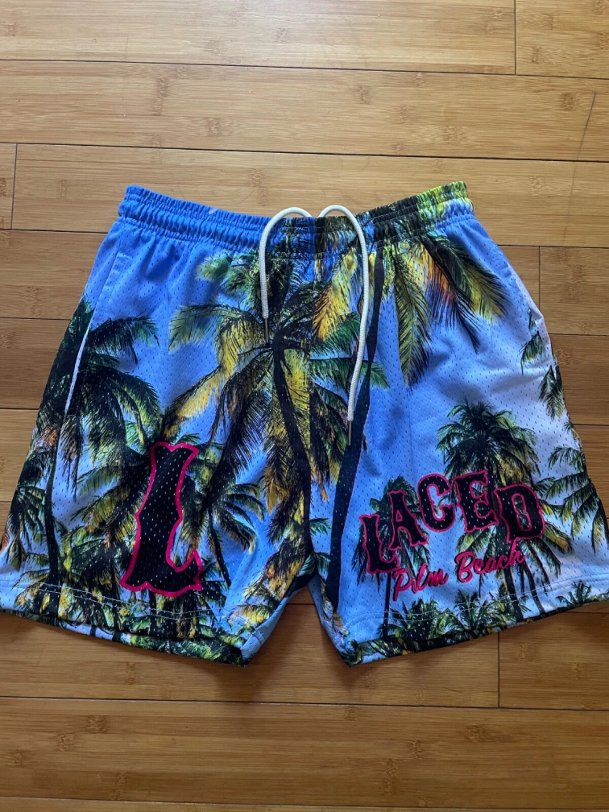 Short de plage palmée style de vie LACED Miami running homme XL vêtements de sport suprême