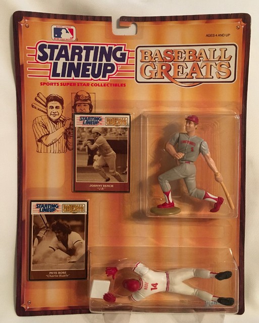 NEW Starting Lineup 1989 Series JOHNNY BENCH PETE ROSE BASEBALL 