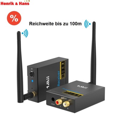 Drahtlos Audio Sender Empfänger Low Latency für HiFi-Musik Stereo Wireless 1Mii
