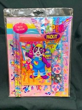 New Vintage Lisa Frank Paper Pack It Set Painting Panda Bear Pencil Stickers