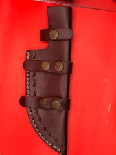 Handmade Fixed blade Knife Leather Sheath / Knife Holster / vertical Knife Case