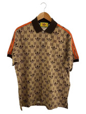 GUCCI Adidas Gg Pattern Short Sleeve Polo Shirt Sizel 700497 Xje1M Men'S Used
