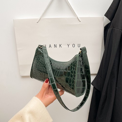 Single Shoulder Bag Simplified Underarm Stick Bag Handbag Women Dinner Bag - Picture 24 of 25