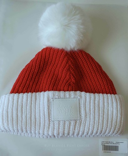 Melon Beanie Hat NWT Santa Red 