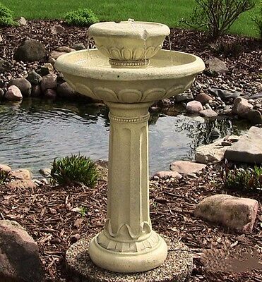 Garden Bird Bath Water Fountain Large, Best Outdoor Water Features Uk