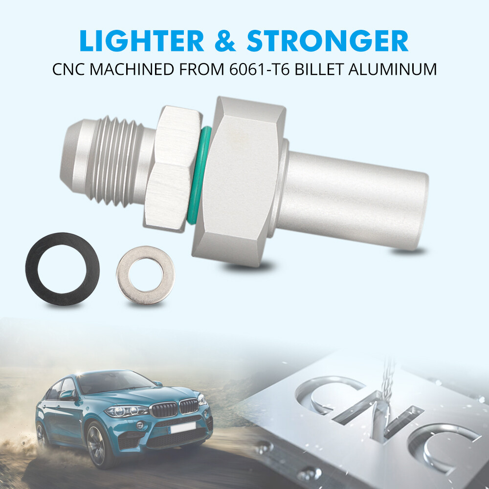 6AN Fuel Tank Return Line Bung Kit No Welding Required CNCmachined