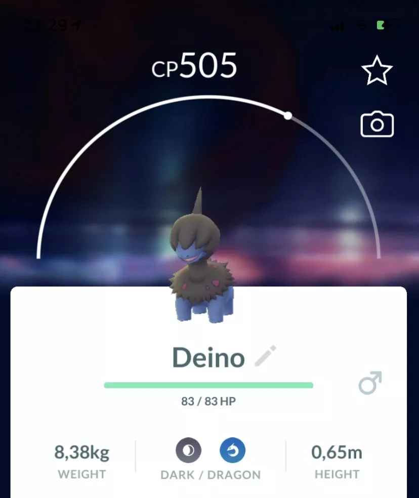 10x Deino Pokemon Trade GO Pokémon Not Shiny Lucky Chance Hydreigon Gen5  Unova