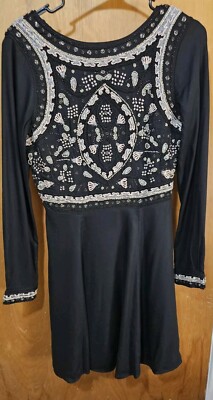 H & M embroidered and Beaded open back dress. | eBay