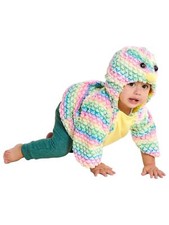 Infant Girls Colorful Soft Plush Ostrich Halloween Costume Hooded Pullover