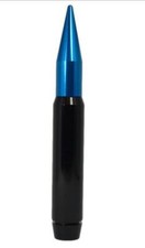 True Spike Anti Theft 7 Inch Black Bullet Antenna With Blue Tip For Ford Trucks