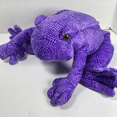 Toys R Us ANIMAL ALLEY LARGE PURPLE FROG Stuffed Animal PLUSH SOFT TOY Cute | eBay