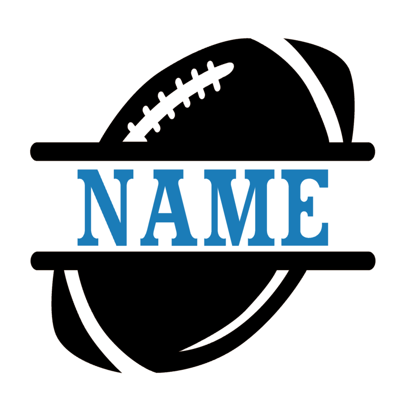 Football Custom Personalized Name Vinyl Decal Sticker a3588