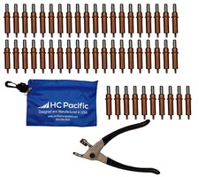 50 Each C1/8 Cleco Fasteners Made in USA Cleco Pliers  Pouch
