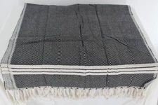 Olive & Linen Multi Purpose Handwoven Turkish Towel 20" X 40" No Packaging