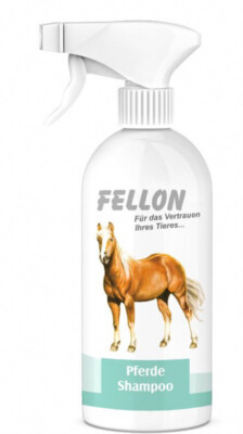 1x Pferde Shampoo 500ml Fellon pH-neutral Spray & Wash Neu