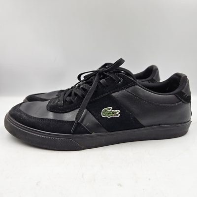 Men's Lacoste Court-Master Pro Sneakers Size 43 Black, Used