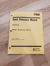 Vintage Original APPLE / MACINTOSH Mac Quick Reference Manual - Rare by TRW