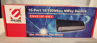 Encore 16-Port ,10/100 Mbps, NNH916P-NWY,  Open Box