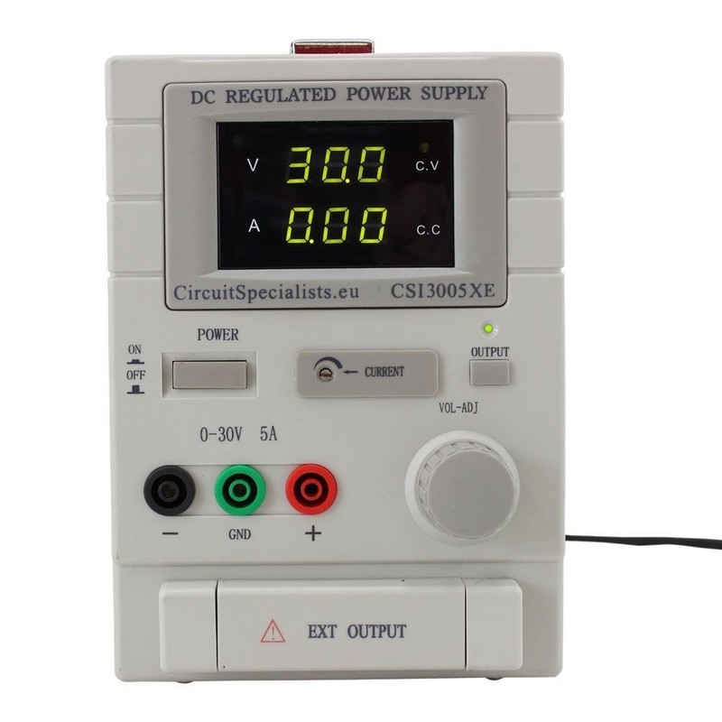 Adjustable Linear DC Bench Power Supply 0-30V 0-5A Variable CSI3005XE