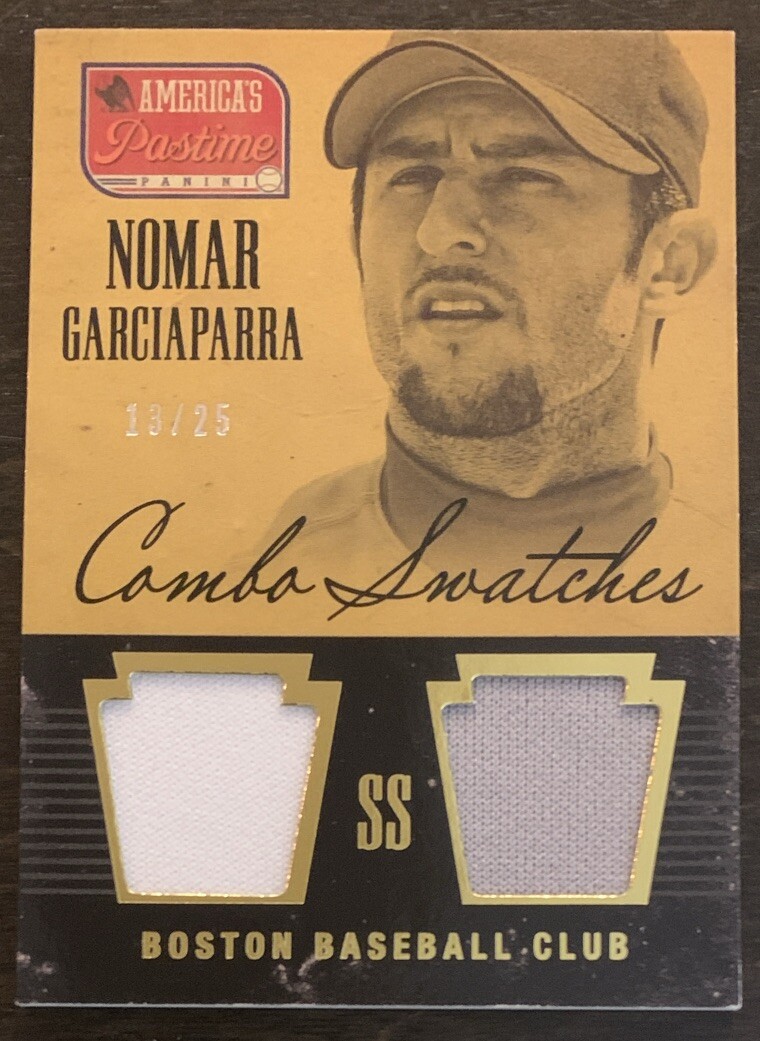 Nomar GARCIAPARRA🔥2013 Panini America's Pastime Dual Jersey