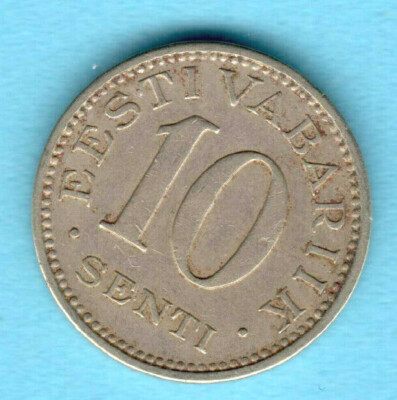 Estonia 10 Senti 1931 Baltic 3123