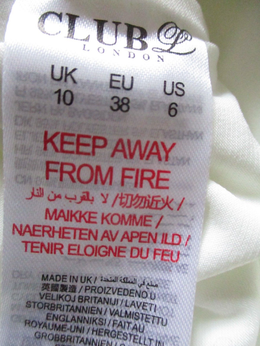 Club London -White wrap, halter neck, bodycon, asymmetrical hem long dress -UK10 - Picture 13 of 14