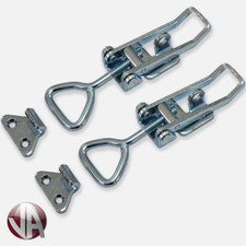 2 x LARGE Over Centre Fasteners Catch Latch Clamp Fastener Trailer Horsebox Lock