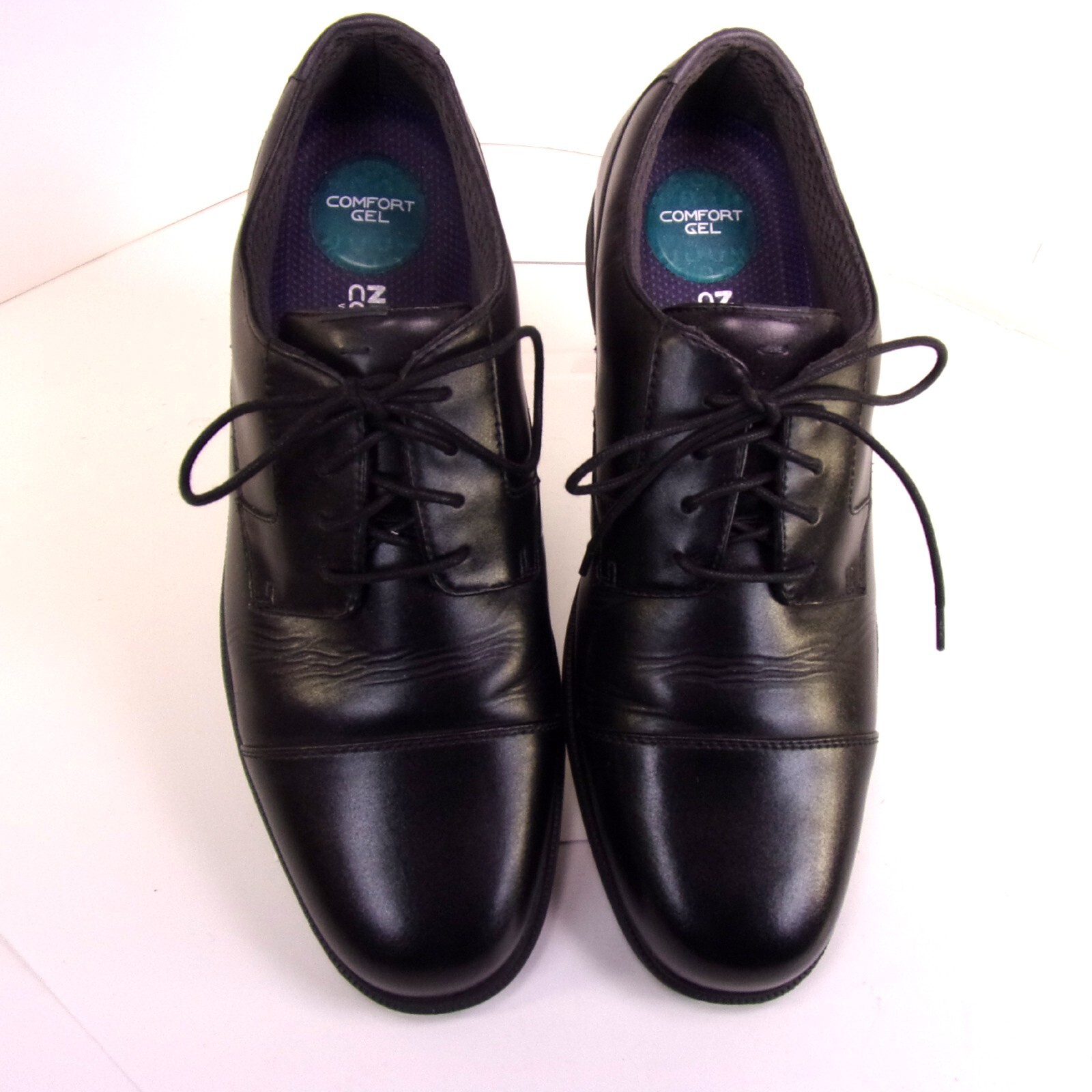 SAOLA Scarpe eleganti stringate Nunn Bush gel comfort memory foam nere da uomo 12M