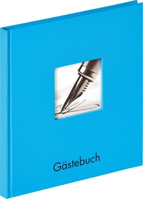 Gästebuch Fun 23x25 cm oceanblau