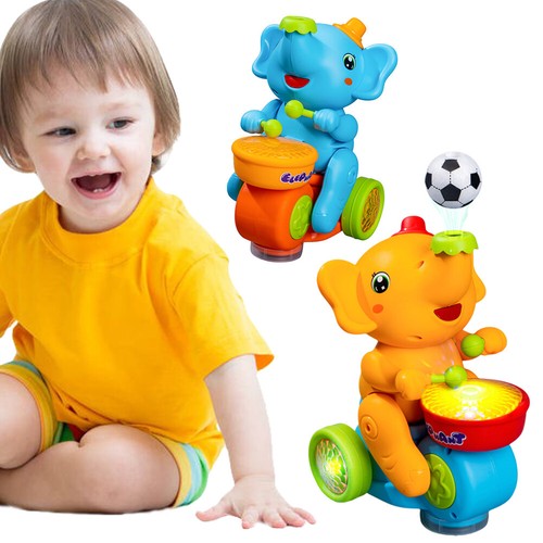 Musical Elephant Toy with Light & Sound Early Learning Interactive Toy for Kids - Photo 11/18