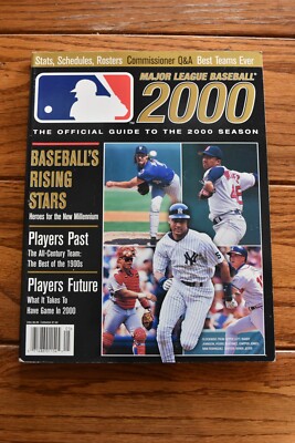2000 MLB MAGAZINE JETER SCHILLING OFFICIAL GUIDE Yankees Dodgers Mets ...