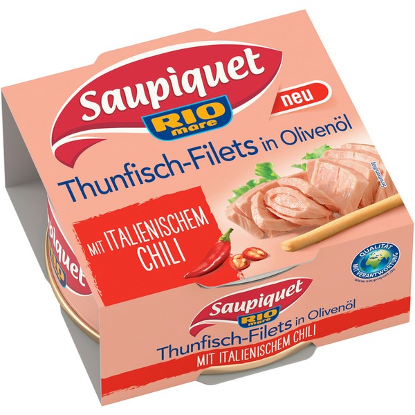 Saupiquet Thunfisch Filets In Olivenoel Mit Chilli Dose 130G-image