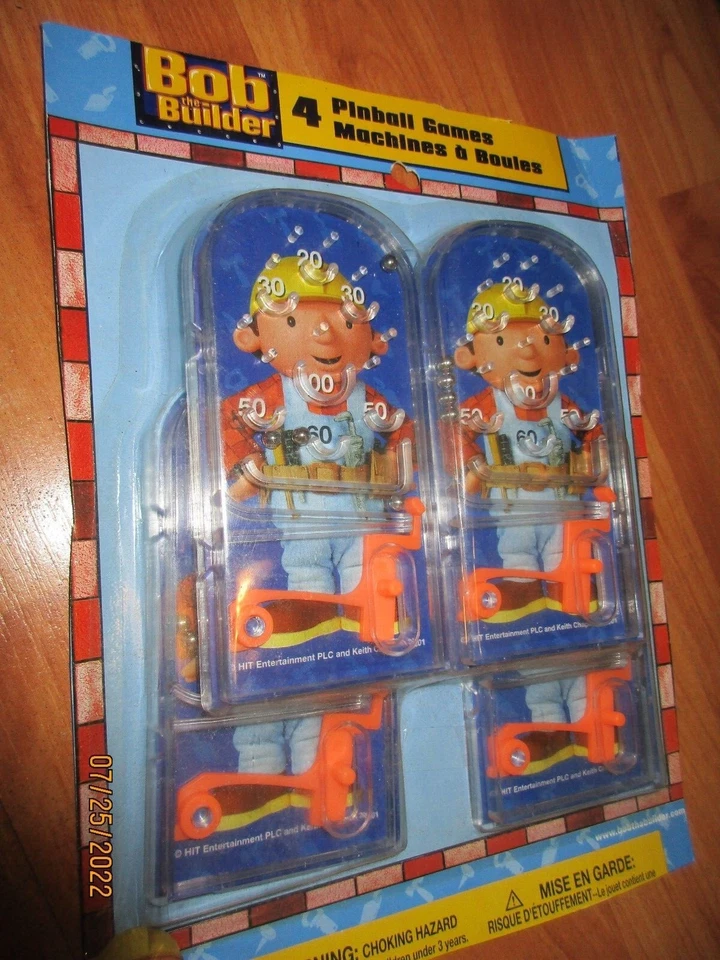 Bob the Builder Birthday Party Supplies Multi-color 5pc Lot 1999 Unique NOS - Image 4 of 4