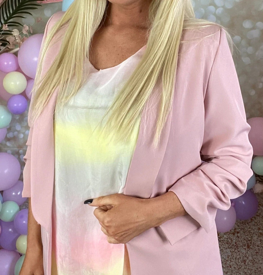 Ladies Beautiful Pale Pink Blazer eBay