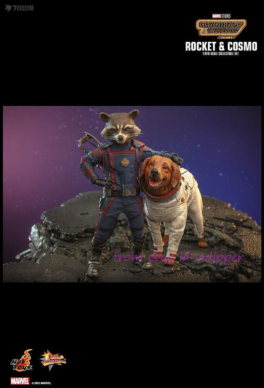 HT Mms708 1/6 Guardians Of The Galaxy 3 Rocket And Cosmo Set