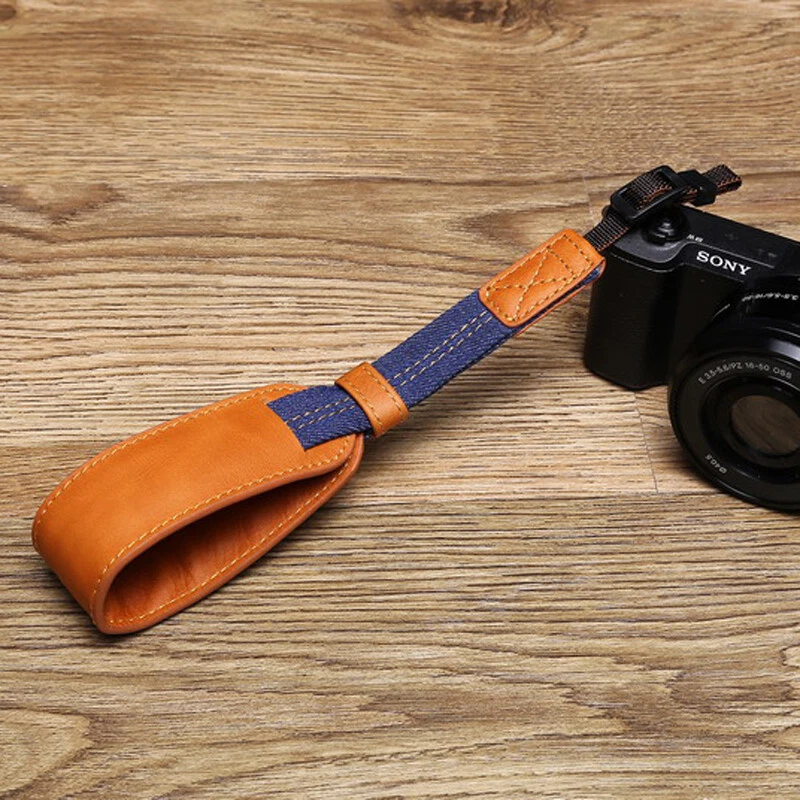 Correa de muñeca de cuero apta para Sony Micro cámara única a7m3 a7r2A6300 A6400 A6500 Foto 4 de 4