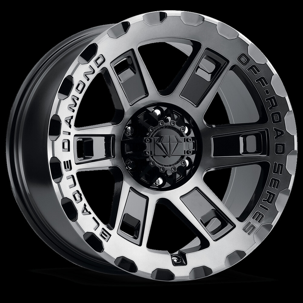 BLAQUE DIAMOND OFFROAD 0801: (FULL SET) 17X9 5x127/5x139.7 TINTED