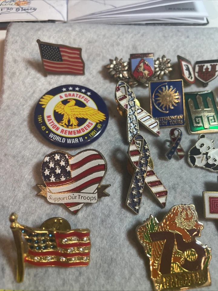 Vintage Red Cross(40’s) +20 Other Lapel/Hat Pins - Image 3 of 3