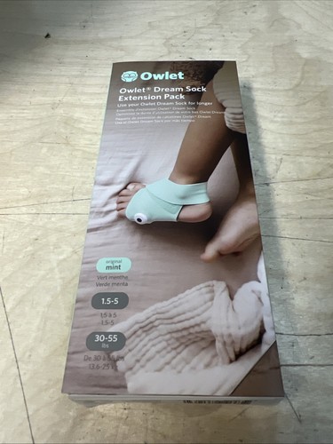 Owlet Dream Sock Extension Pack - Mint Green - For Ages 1.5 - 5