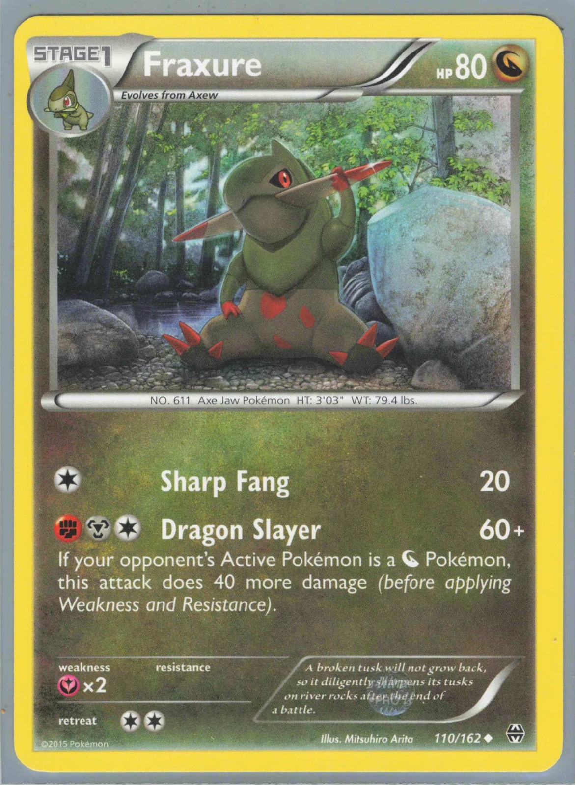 Fraxure 110/162 Breakthrough Regular Uncommon