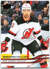 2025-26 Upper Deck Series 1 Holiday SP Green Foil #100 Brenden Dillon New Jersey
