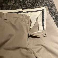 LL Bean Chino Pant Men 42x29 Beige Khaki Double L Comfort Waist Wrinkle Free NWT