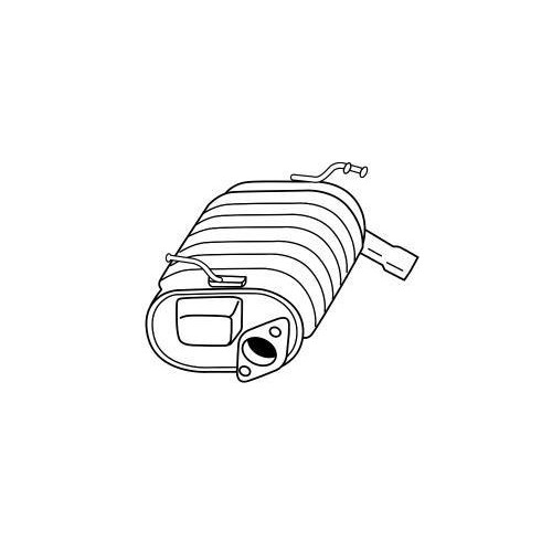 Silencieux arrière Sigam 70615 reduction bruit et protection anti-corrosion Suzuki